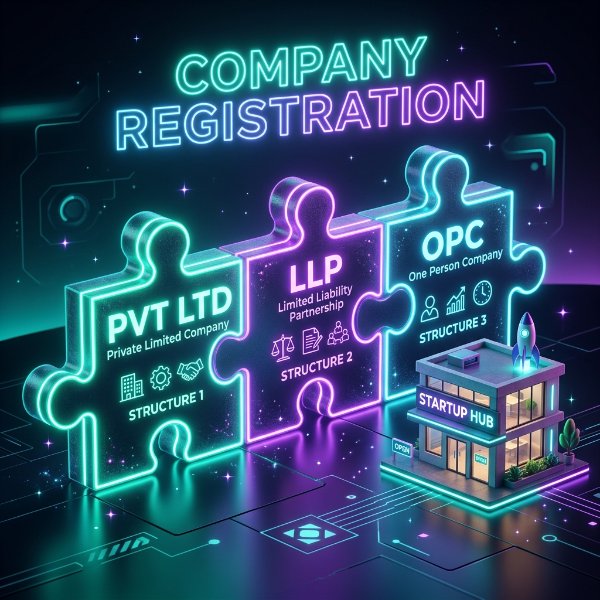 Company Registration in India: Pvt Ltd vs LLP vs OPC